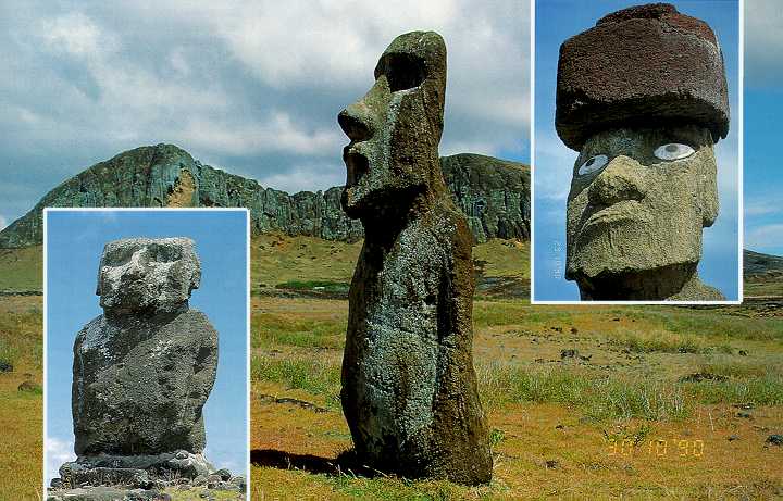 Image: Moai sculptures
