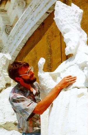 Image: Investigation at limestone sculptures
